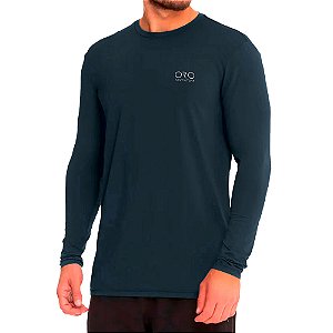 Camiseta Básica UV50+ ML Marinho - Oro Adventure