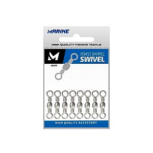 Girador Brass Barrel Swivel Para Pesca 50Un - Marine