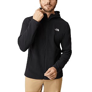 Fleece Masculino Com Capuz  Glacier Full Zip Hoodie Preto - The North Face