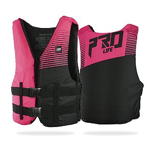 Colete Salva Vidas Homologado N1 Rosa Fluor  - Prolife