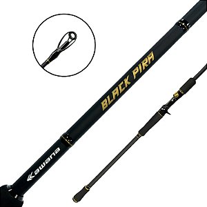 Vara Para Carretilha 2Partes Black Pira C802h 2.40mt 30-60lb - Kawana