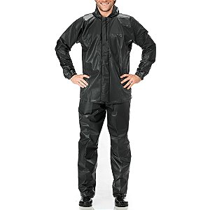 Conjunto PVC Pescador Com Capuz Preto - Pantaneiro