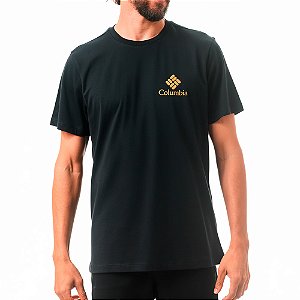Camiseta Basica CSC Stacked Preta - Columbia