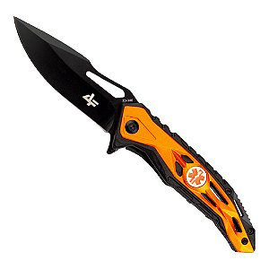Canivete ZD306 Preto com Laranja  22cm - Albatroz