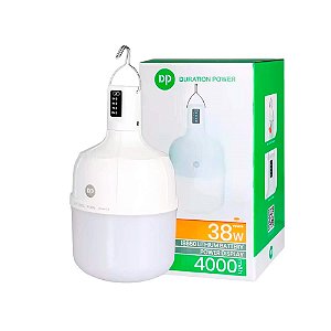 Lâmpada Led Recarregável 38w 4000mah DP-7813 - B-Max