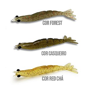 Isca Artificial Camaões X-Move 9cm 3un.- Monter3x
