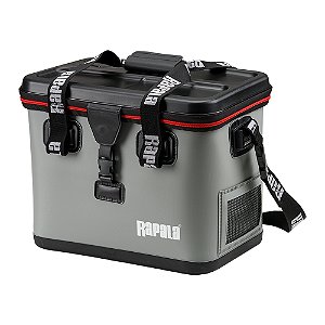 Bolsa Caixa Hydro Premium Tackle Impermeavel 40x26x30cm Cinza Preto Vermelho - Rapala