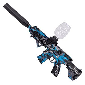 Lançador / Rifle Bolinha de Gel Orbeez M416 Camu Azul - Leão