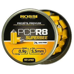 Chumbinho PCP R8 Superbee 5.5mm 0.9g 13.8gr 50un - Rossi