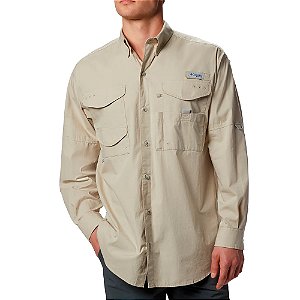 Camisa ML Bonehead LS Shirt Fossil - Columbia
