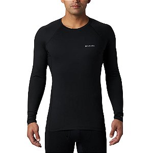 Blusa Segunda Pele Baselayer Masculino Heavyweight Stretch Preto - Columbia