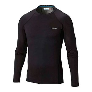 Blusa Segunda Pele Baselayer Masculino Heavyweight Stretch Preto - Columbia