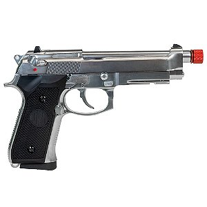 Pistola Airsoft 6mm M92 Silver Gbb - Rossi