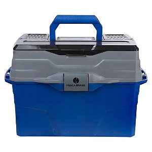 Maleta de Pesca PB Box Max + 3 Bandejas Articuladas - Pesca Brasil