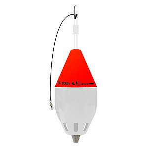 Bóia Cevadeira Tori 60g Vermelha Copo Branco Yuji  - Jr Pesca