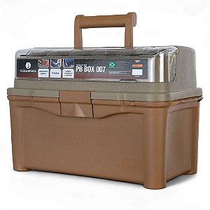 Maleta / Caixa Para Pesca PB Box 007 Marrom  - Pesca Brasil
