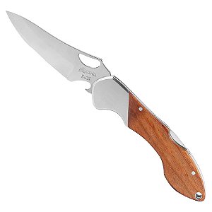 Canivete Gecko 9 Inox Cabo Madeira c/clip GE9-MAD - Cimo