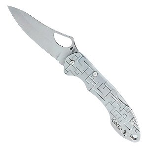 Canivete Gecko 7 Inox Cabo Inox Urban 3 c/Clip GE7-URBAN - Cimo
