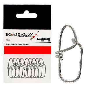 Snap Unilock Aço Inox 0,80mm N°00 10Unidades- Bóias Barão