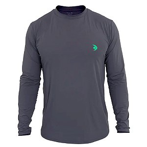 Camiseta Basica Masculina M/L UPF50+ Cor Clip - Fishing Company