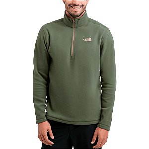 Fleece Masculino Adu Glacier 1/4 Zip Verde HCH - The North Face