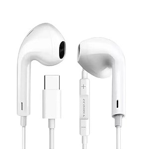 Fone De Ouvido Com Fio Tipo C - Ecooda