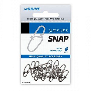 Snap Quick Lock Prata c/20 - Marine