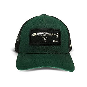 Boné Premium 22 Verde Preto - Presa Viva