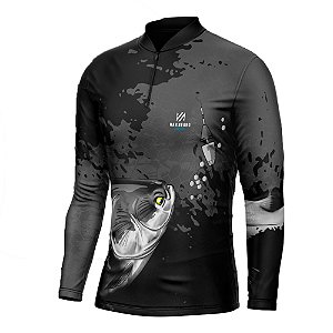 Camiseta De Pesca FPS 50+ Tambaqui Cinza - Mar Negro