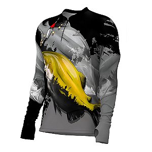 Camiseta De Pesca FPS 50+ Tambaqui 1 Premium 30150 - Mar Negro