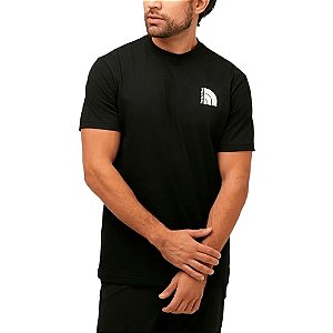 Camiseta Unissex Garment Dye Tee M/C Preto Estampa Branca - The North Face