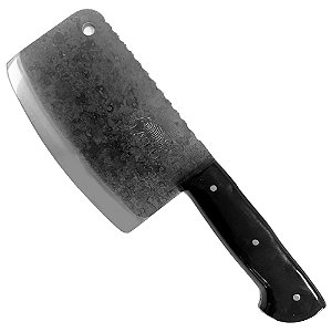 Cutelo Aço Inox Cabo Resina Preto 3009 - Facas Cascavel