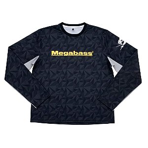 Camiseta M/L de Pesca Game Long Sleeve Preta - Megabass