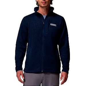 Jaqueta Masculina Sweater Weather Fleece Full Zip Azul - Columbia