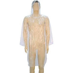 Capa Poncho Emergência Manga Longa Transparente - Vabene