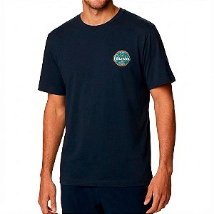Camiseta Button Stamp Scripted Azul Marinho - Columbia