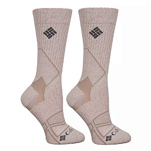 Meia Hike Crew Medium Weight Khaki - Columbia