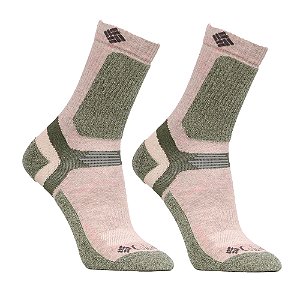 Meia Crop Hike Crew Lightweight Khaki - Columbia