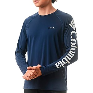 Camiseta Infantil Aurora ML Azul Marinho - Columbia