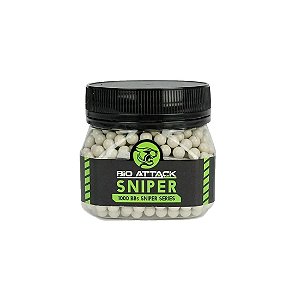BBs Plasticas Airsoft Sniper 0.48g 1000un. - Bio Attack