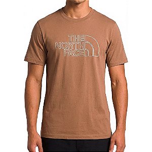 Camiseta Bordada Unissex Drew Peak Ligth Tee Marrom - The North Face