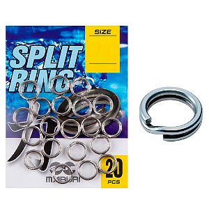 Argola de Garatéia Split Ring c/20Pçs - Maruri