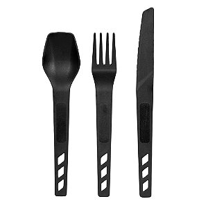 Conjunto De Talheres Preto - Nautika