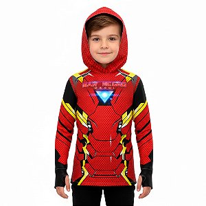 Camiseta Infantil X Protection 32280 Homem de Ferro - Mar Negro