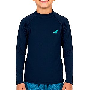 Camiseta De Manga Longa Infantil Proteção50+ Azul Marinho - ReiRex