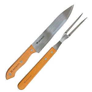 Kit Churrasco 2 peças Faca / Garfo - Stanley