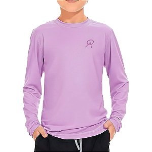 Camiseta Infantil Proteção UV50+ Lilás Fantasia - Oro Adventure