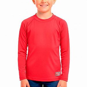 Camisa de Pesca FPS 50+ Infantil Vermelho 01- Play Pesca