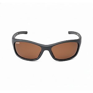 Òculos Polarizado Exage Sunexai Armação Preta Lente Marrom - Shimano