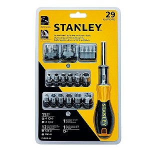 Chave Catracada 29Pc Multibits/Soquetes - Stanley